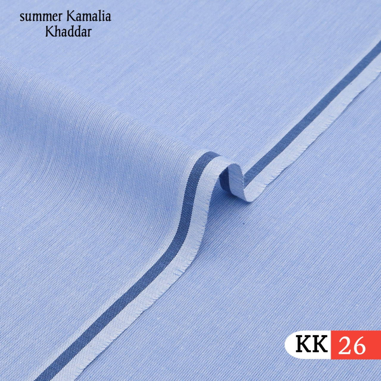 Lite Sky Blue kamalia khaddar KK-26