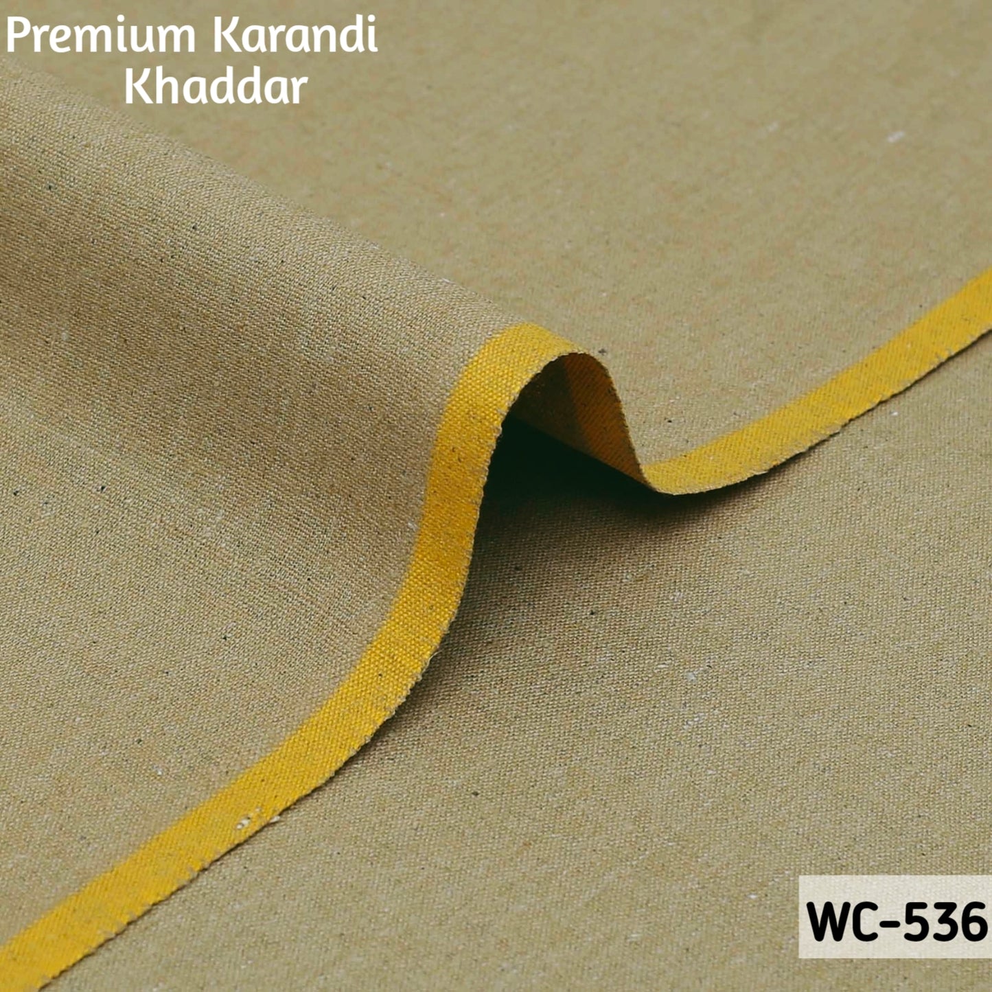 khaki color karandi khaddar