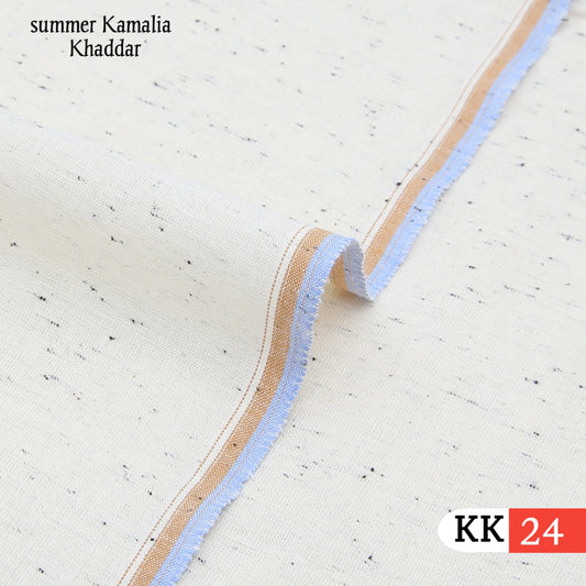 Dot Off White kamalia khaddar KK-24